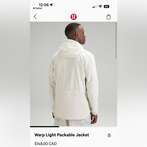 lululemon athletica Other - Warp Light packabke Jacket size Small Men’s light blue